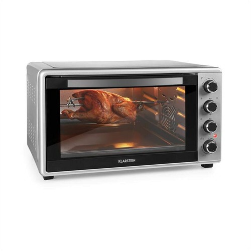 Fornetto Elettrico Mini Forno Spiedo Girarrosto 2000W 60Litri 100-230°  Argento | eBay