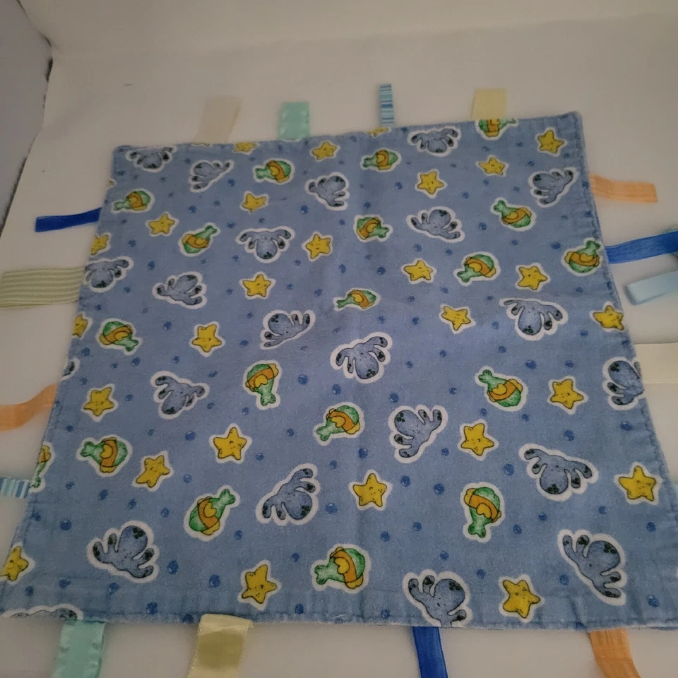 2 Baby Lovey Security Blankets 2 With Tabs 1 With Minky Dots On One Side - Image 4 of 4