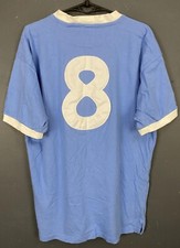 RETRO REPLICA MENS MANCHESTER CITY 1972/1975 FOOTBALL SOCCER SHIRT JERSEY SIZE L