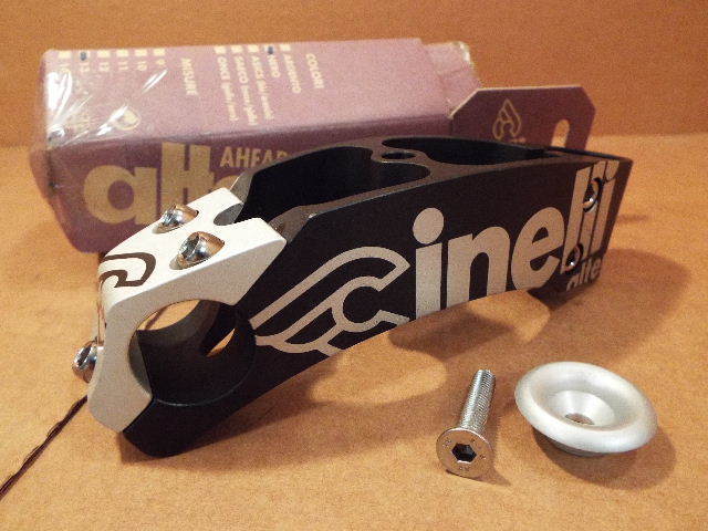 New-Old-Stock Cinelli Alter Stem..Black w/Silver Accents New-Old-Stock Cinelli Alter Stem..Black w/Silver Accents