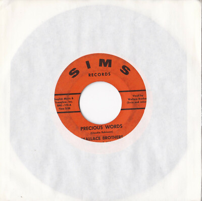 Wallace Brothers (Ervin And Johnny) -Precious Words / You're Mine- 7'' 45 Sims