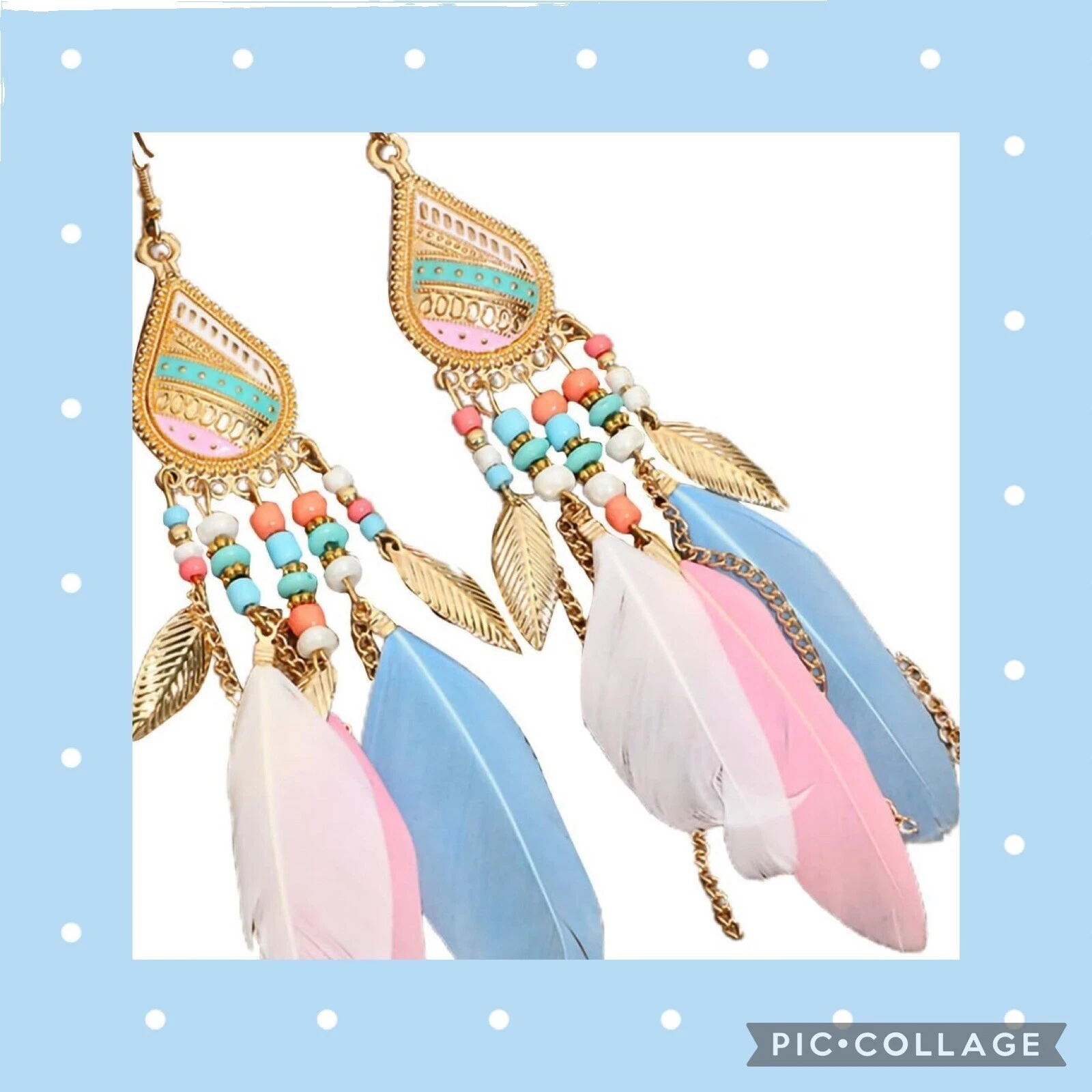 Feather Beauty Fashion Earrings