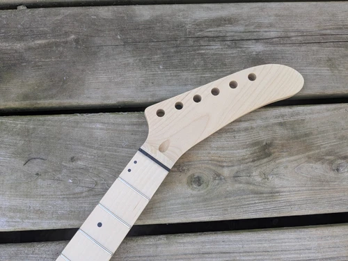 22 FRET BANANA SWANSONG DOT  MAPLE SHRED GUITAR NECK DIY STAINLESS STEEL FRETS