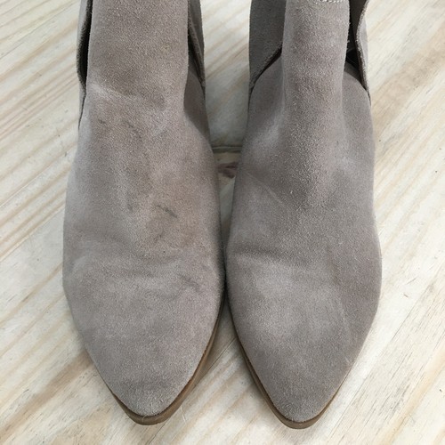 Dolce Vita Boots Womens 11 M Daine Casual Slip On Ankle Bootie Brown Suede Heels - Picture 5 of 19
