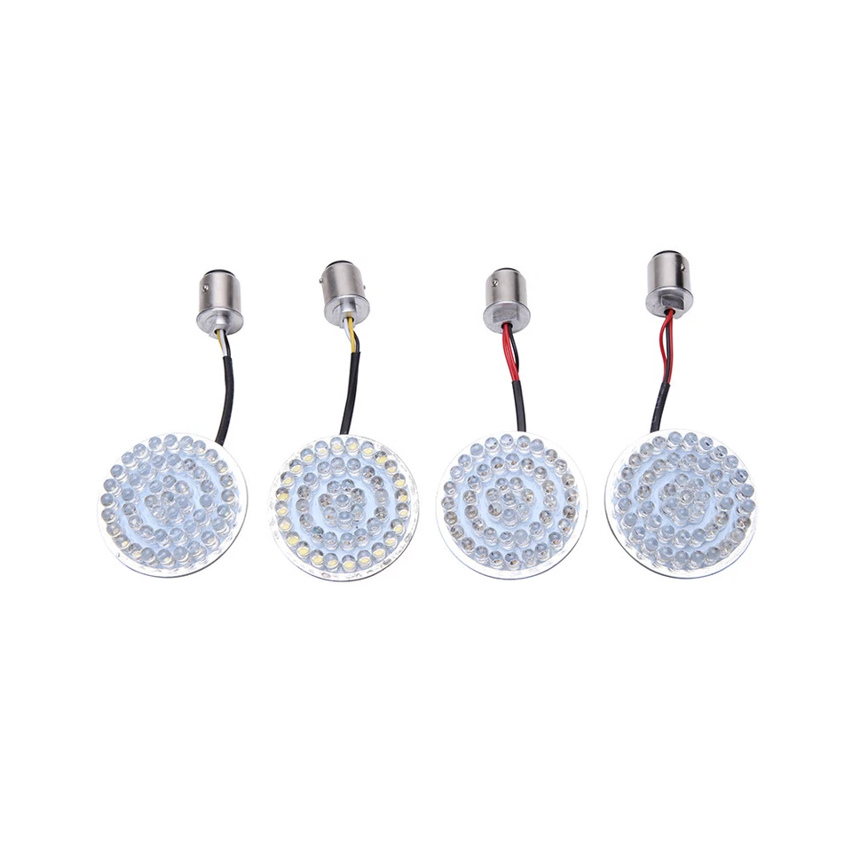 Luz intermitente de señal de giro de freno LED 1157 + lente para Harley Road Glide Street Glide Foto 3 de 4