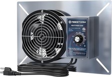 260CFM Crawl Space Ventilation Fan IP-55 Rated Commercial Stainless Steel Vent