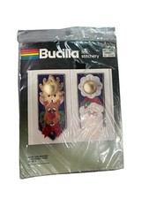 Bucilla Santa And Reindeer Felt Stitchery Door Knob Covers 82200 New