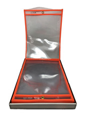 NEW SEALED C-Line Neon Shop Ticket Holders Orange 9" x 12" 15 Per Box