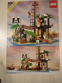 LEGO 6270 &ndash; Forbidden Island (1989 Pirates) &ndash; Box Covers, Manual & Baseplate