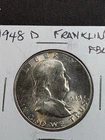1948 D Franklin Half Dollar - FBL - First Year of Issue - CH/GEM BU!