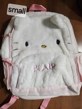 Pottery Barn Kids White Hello Kitty Fur Small Backpack NEW Mono:Blair
