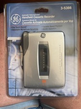 GE Voice Activated Handheld Cassette Recorder 3-5366 Brand New Sealed