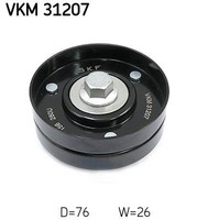 SKF Umlenk-/FüHrungsrolle, Keilrippenriemen VKM 31207 FüR Seat Skoda VW