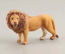 African Male Lion Animal Figure Toy PVC Doll Small Figurine Birthday Gifts