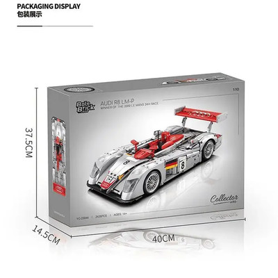 Bole Brick YC-23044 Technik Audi R8 LMP 1:10  2.426 Klemmbausteine NEU OVP