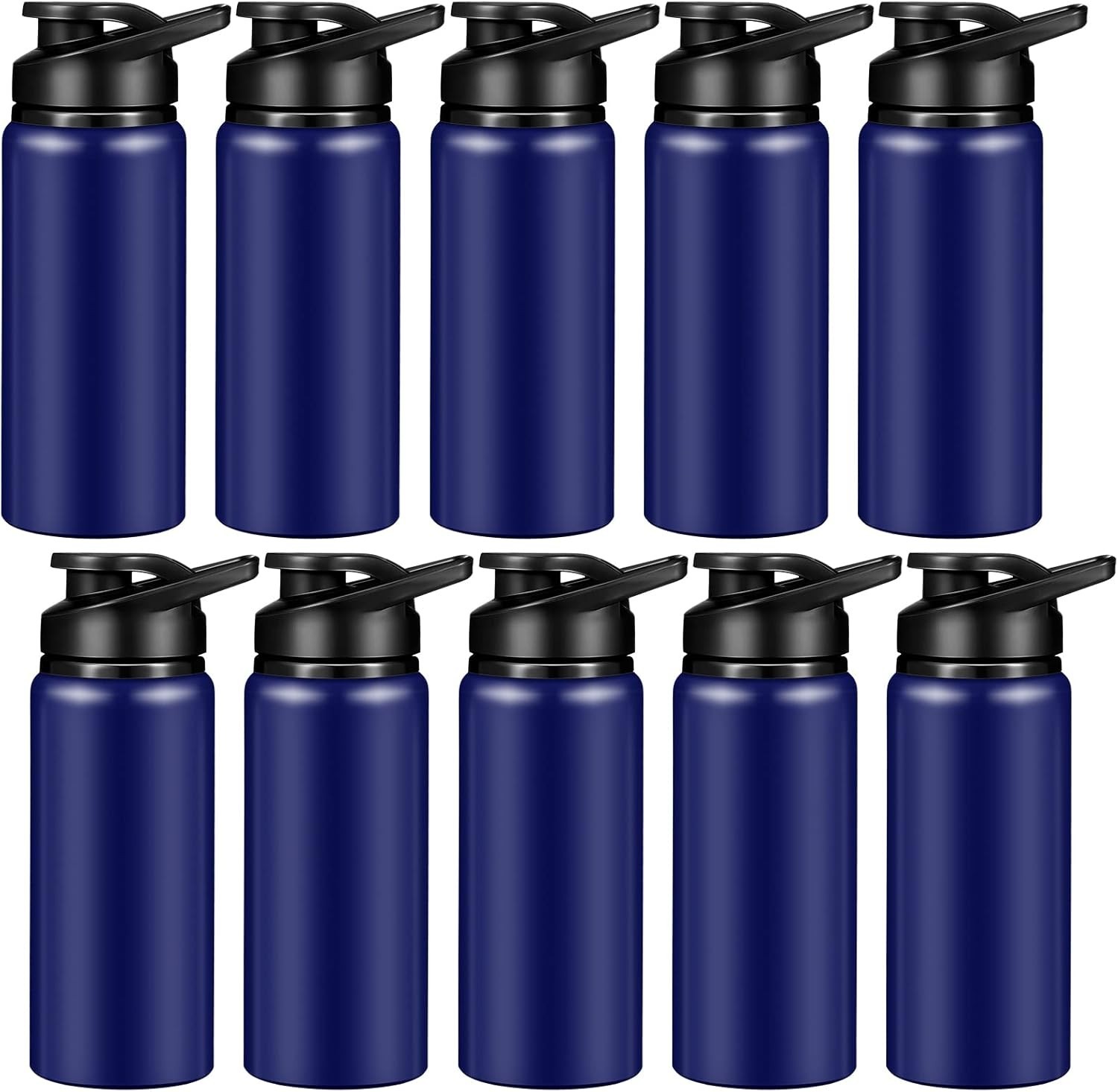 Bulk 20 Oz Aluminum Reusable Bottles Lightweight Snap Lid Wa