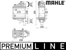 MAHLE CI552000P Ladeluftkühler LLK Turbokühler Kühler für Mercedes-Benz 
