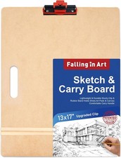 13x17 Drawing Boards Portable Sketch Board with Adjustable Upgraded Clip and ...