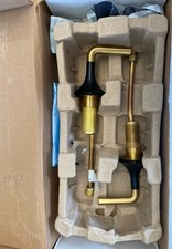 Kohler K-27010-4-BMB Occasion sink faucet handles  valves Black  Brushed Brass