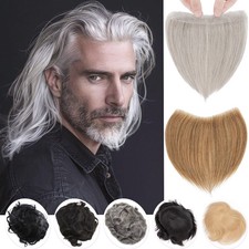 Mens Toupee Human Hair Systems Lace Mono Thin Skin Hair Piece Replacement 0.1MM