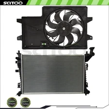 Car Radiator and Cooling Fan Kit Fit For 2008 2009 2010 2011 Ford Focus