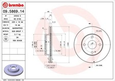 Disque de frein Mazda 121