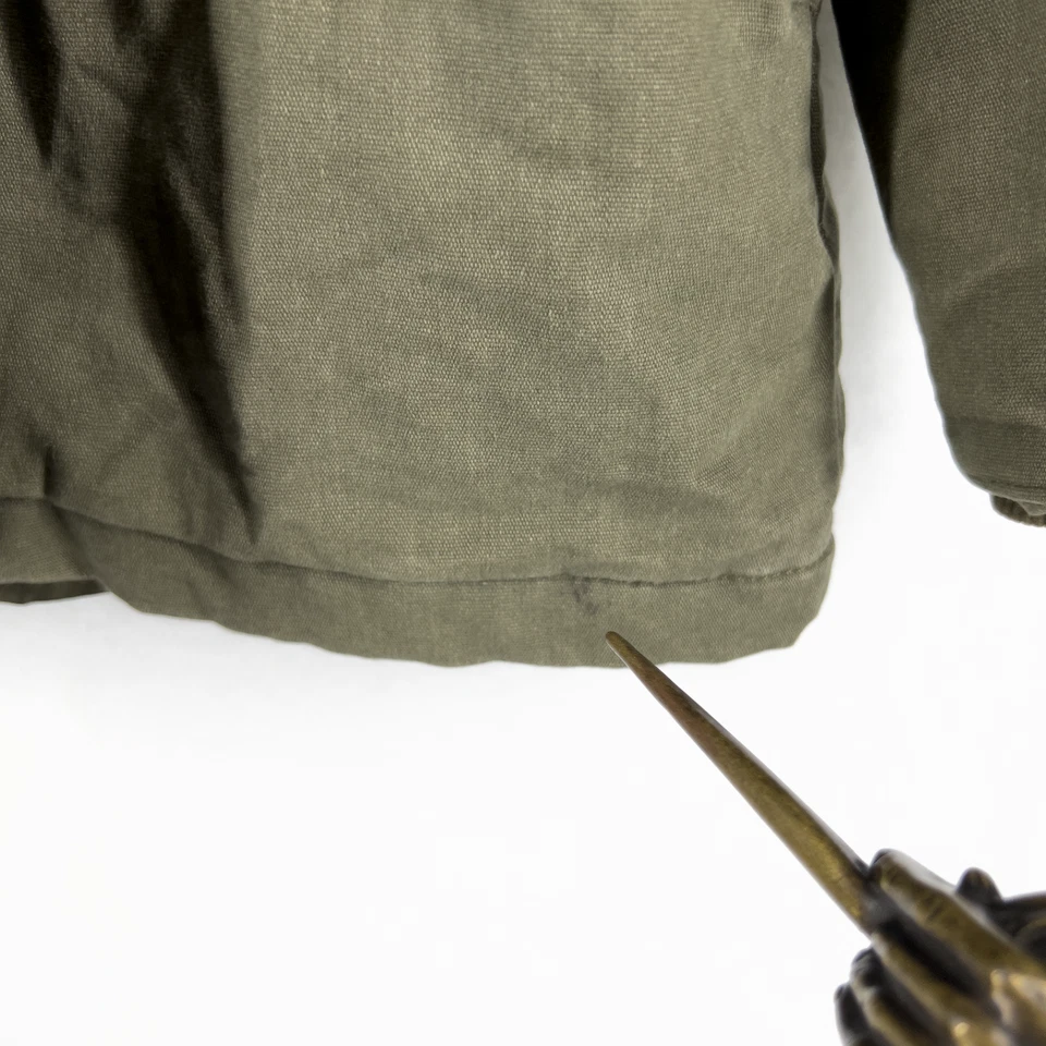 Jaqueta de trabalho Dickies verde carga Sherpa lã com capuz forrada tamanho médio - Imagem 2 de 4