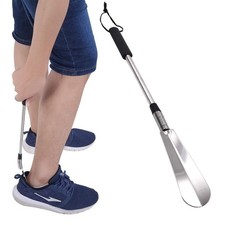 Stainless Steel Telescopic Shoehorn Long Handle Shoehorn for The Disabled