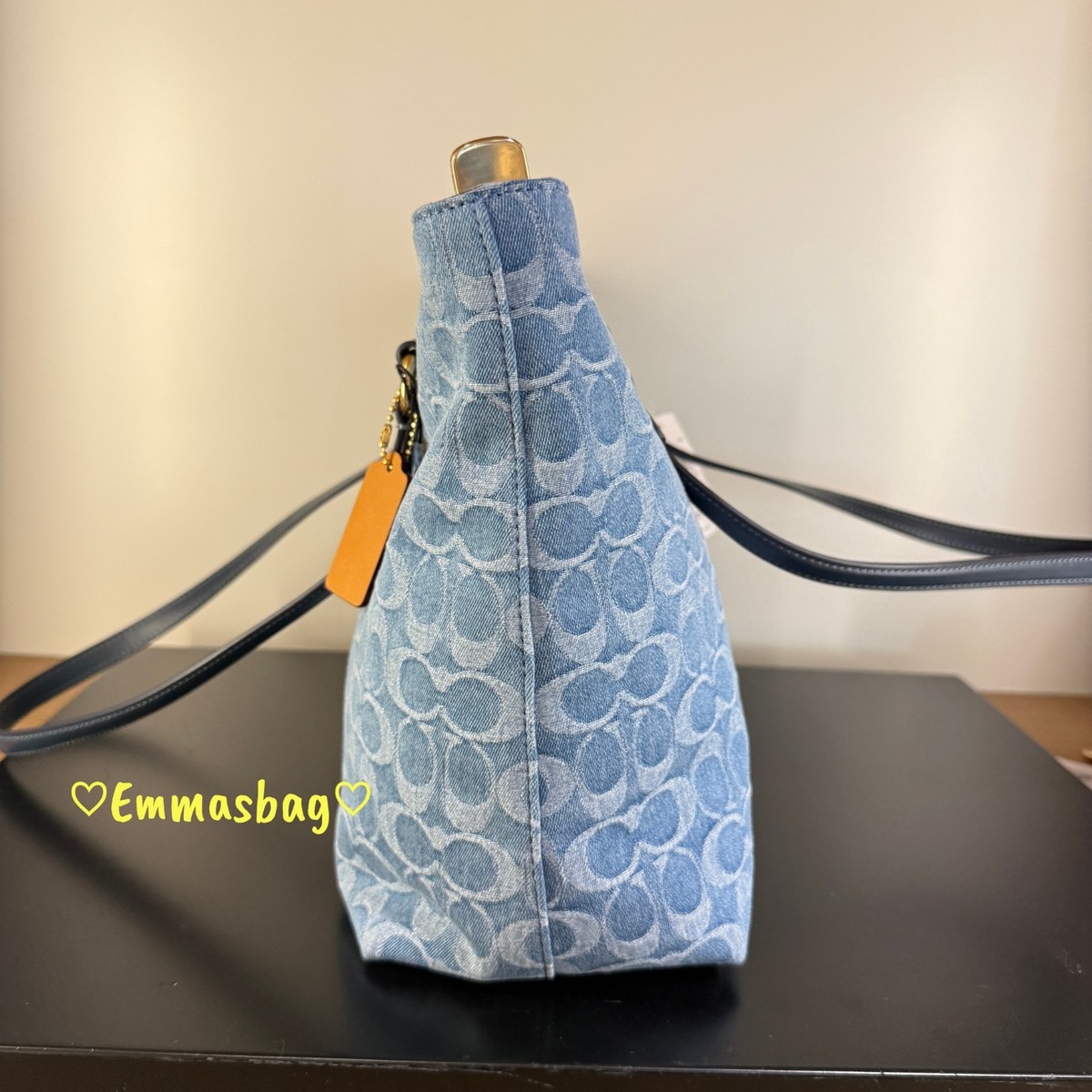 Coach Station Tote Bag In Signature Denim CDB88 denim/Gold/Indigo
