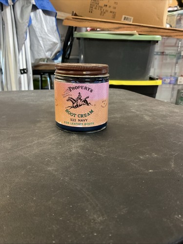 Propert's English Boot Cream 522 Navy Leather Boot Care 3.7 oz
