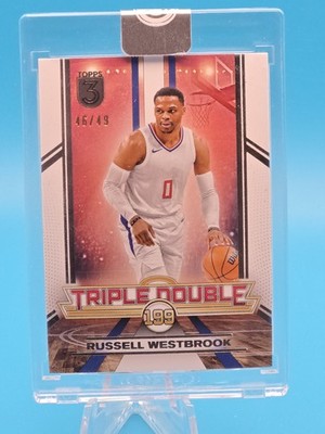 2023-24 Topps Three - Triple Double Russell Westbrook #TD-2 46/49