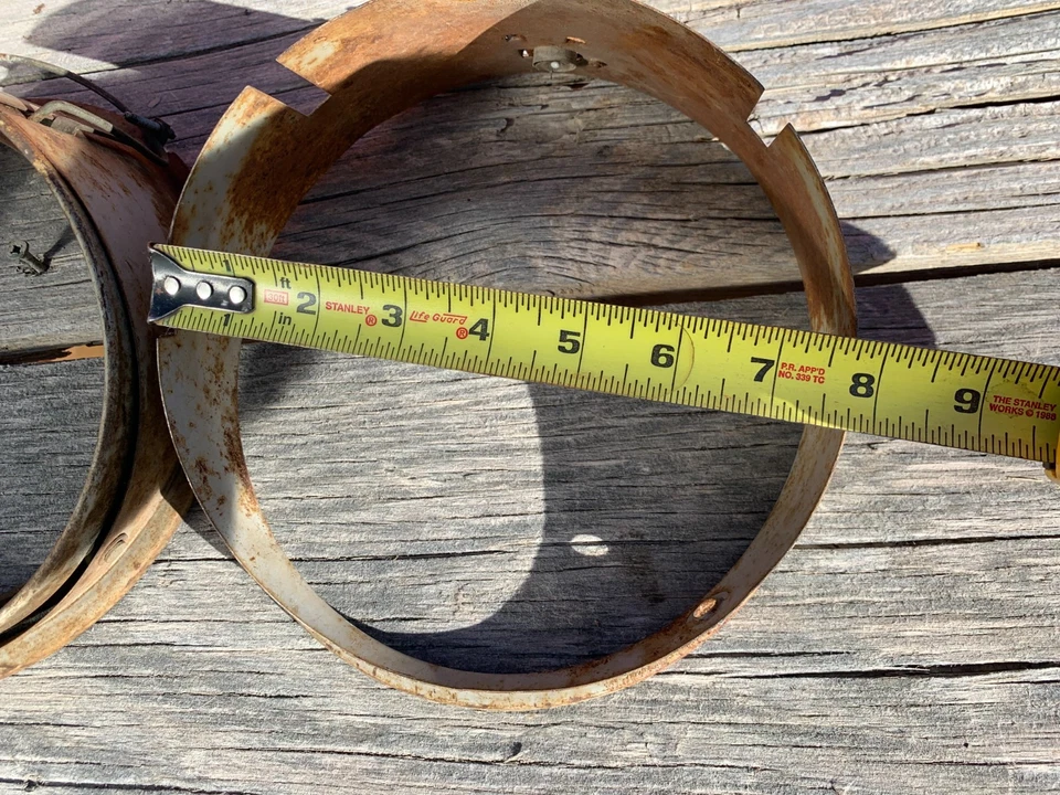 Par de cubos de faros Volkswagen Beetle 1955 1956 1957 - 1966 Hella Porsche 356 Foto 3 de 4