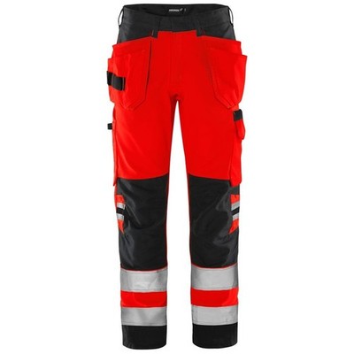 Fristads Warnschutzbekleidung High Vis Green Handwerkerhose KL. 2 2641 Gplu 1319