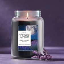 Yankee Candle Midsummer's Night vaso grande originale 22 oz candela profumo fresco pulito
