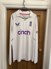England Cricket Castore 2022 Player Issue mens test shirt size extra large pro