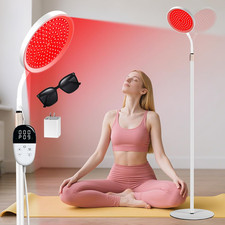 Red Light Therapy for Body, Red Infrared Light Therapy Lamp with Stand, 660Nm an