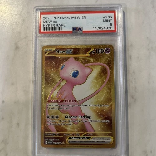 2023 POKEMON MEW EN HYPER RARE #205 MEW EX PSA 9