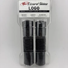 New Lizard Skins LOGO Dual Clamp Lock-On Grip 130mm Length Mountain Bike Bicycle