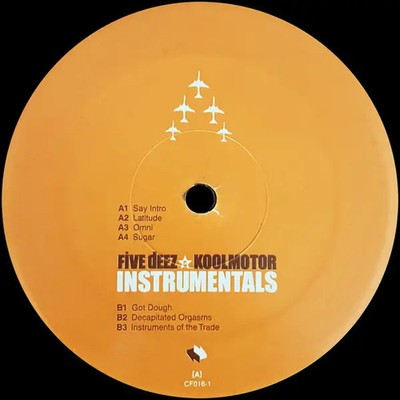 Five Deez & Koolmotor Instrumentals Counterflow Recordings 2xVinyl LP