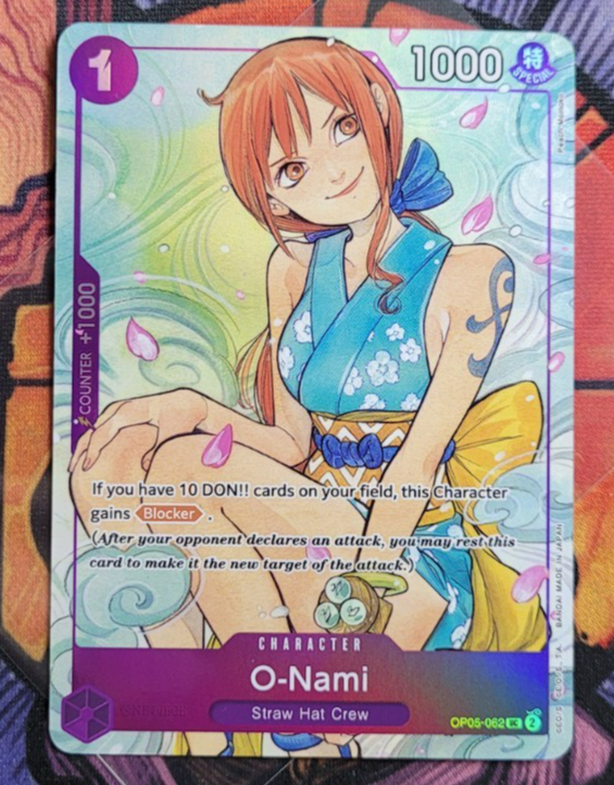 O-Nami OP05-062 Full Art Illustration Box Promo One Piece Card