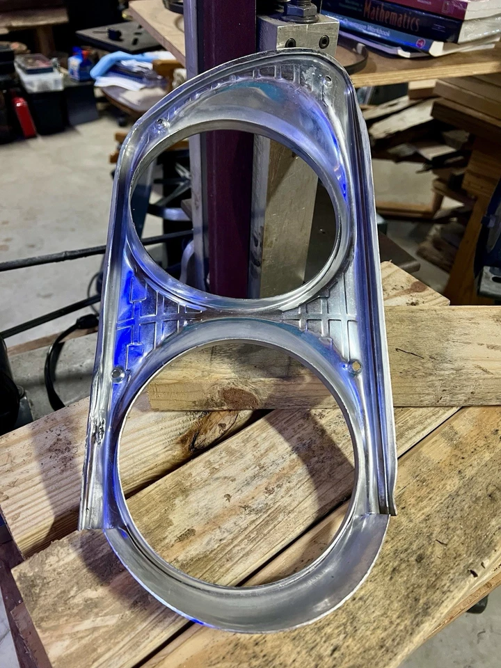 1963 Ford Galaxie molduras de farol baldes farol farol farol guarnição luz de moldagem - Imagem 2 de 4