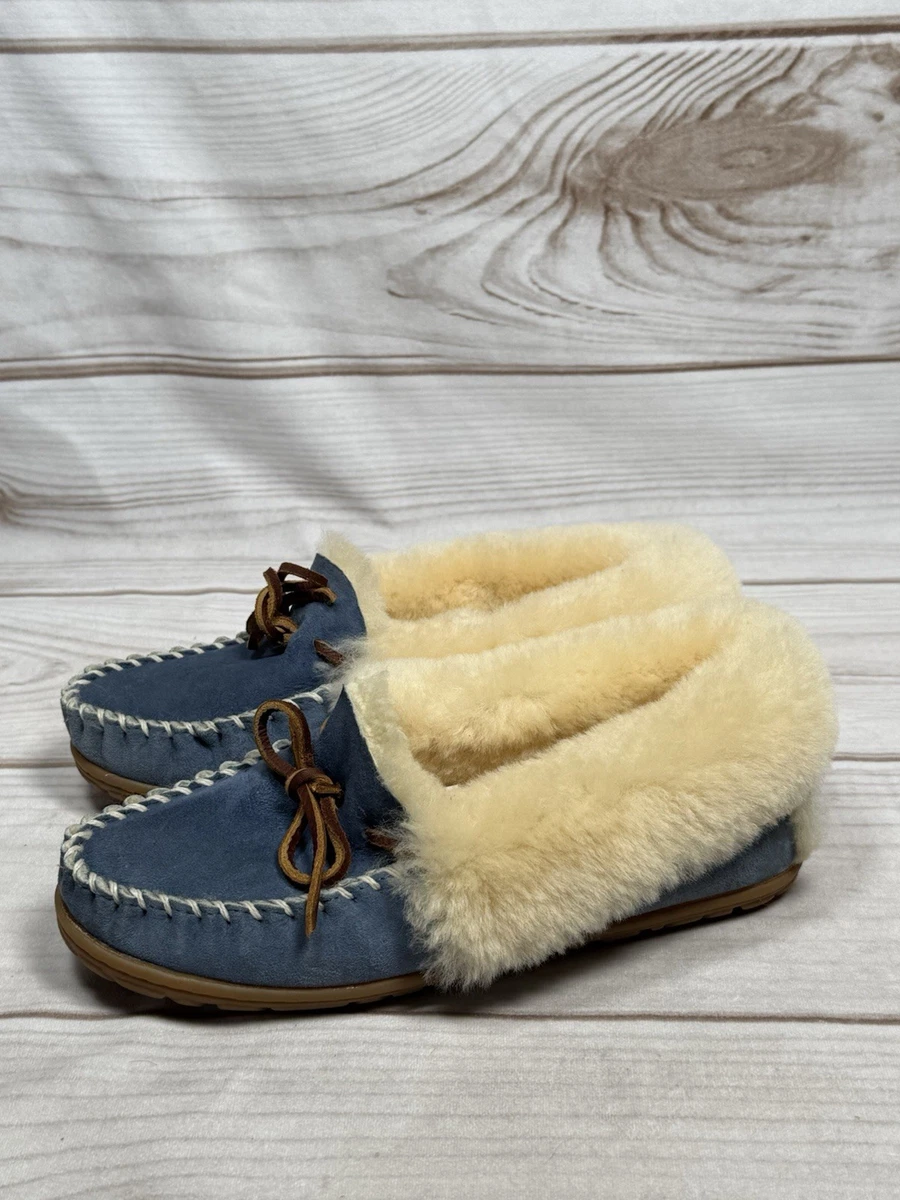 L.L. Bean Moccasin Blue Slippers for Women for sale | eBay display picture 3