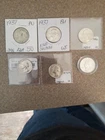 1937 Washington Silver Quarters I Have 6 Coins Almost Uncirculated To Uncirculat