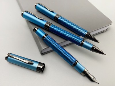 Monteverde Innova Formula M Fountain Pen Blue Variation Superb Daily Pen Mint
