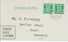 1941 (7 April) Guernsey 0.5d Arms FDC