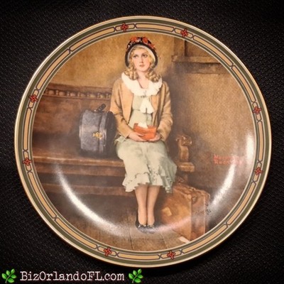 VINTAGE: Knowles Collector Plate  A Young Girl s Dream  by Norman Rockwell 1985