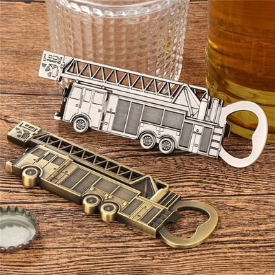 Stainless Steel Bottle Opener Fire Truck Corkscrew Beer Beverage Openers Barware
