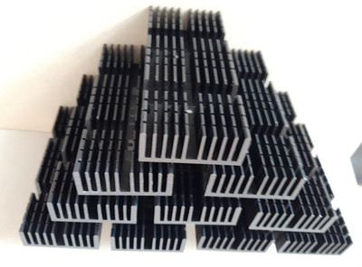 10 x Alu Kühlkörper 124mm x 51mm  x 20mm Heatsink  CPU Power LED Peltier Kühler