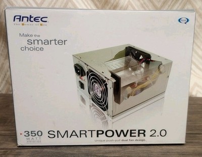NIB Antec Smart Power 2.0 350 Watt Power Supply SP-350 Dual Fan Design