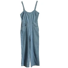 Small, Rewash denim jumpsuit, chambray overalls, romper 